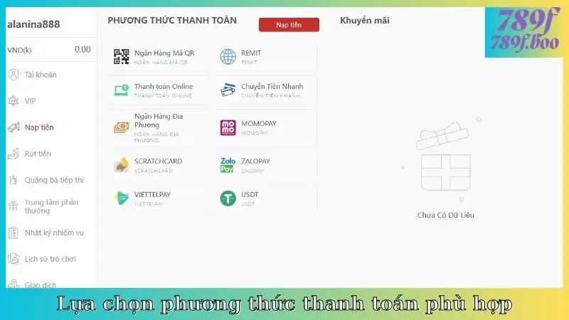 Lựa chọn phương thức thanh toán phù hợp