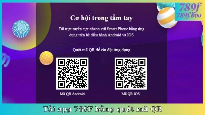 Tải app 789F bằng quét mã QR